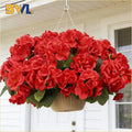 1-8PCS UV Resistant Artificial Begonia Flowers – Realistic Faux Outdoor Flower H